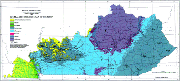 Generalized Geologic Map of Kentucky