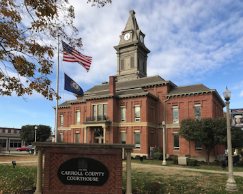 Photograph of the Carroll County Courthouse (2019)