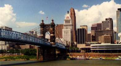 Photo of the Roebling bridge